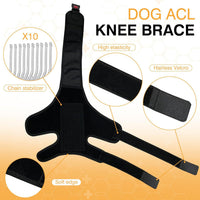 HKM-1313341 Dog Knee Brace with Auxiliary Belt for Joint Support and Protection