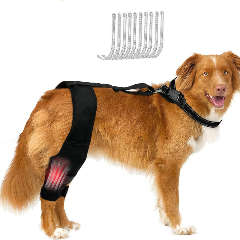 HKM-1313341 Dog Knee Brace with Auxiliary Belt for Joint Support and Protection