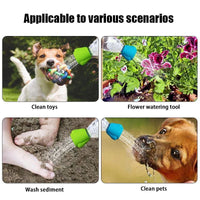 HKM-1313597 Portable Silicone Pet Shower Head for Easy Bathing and Cleaning