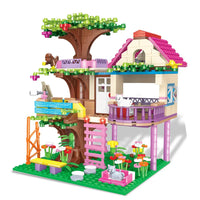HKM-131603 Forest Tree House Building Block Set for Ages 6 and Up - Creative DIY Villa Castle Model