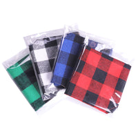 HKM-1319101 Triangle Scarf for Dogs and Cats - Cotton Plaid, Adjustable Neck Size 20-42cm, Suitable for All Seasons