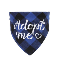 HKM-1319101 Triangle Scarf for Dogs and Cats - Cotton Plaid, Adjustable Neck Size 20-42cm, Suitable for All Seasons