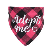 HKM-1319101 Triangle Scarf for Dogs and Cats - Cotton Plaid, Adjustable Neck Size 20-42cm, Suitable for All Seasons