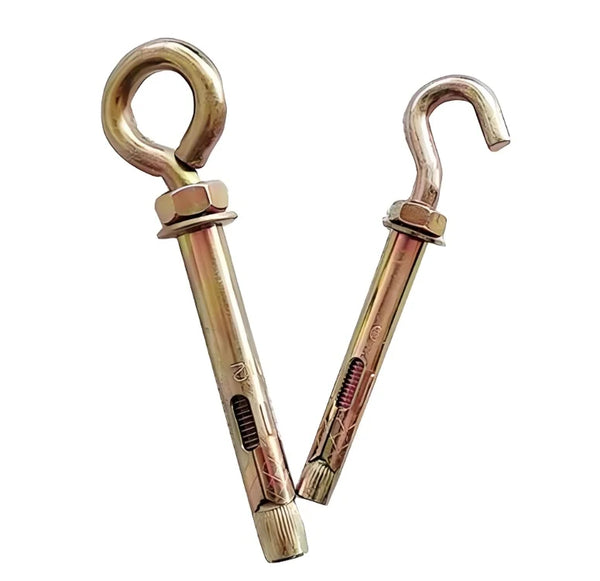 HKM-132051 Heavy Duty Shield Anchor Fastener Set - 4 O-Type Hook Anchors for Secure Installation