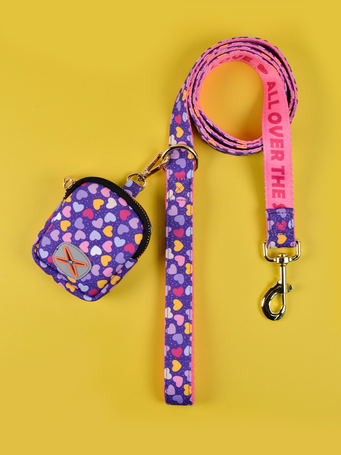 HKM-1321277 Pet Hand Holding Rope with Garbage Container in Multiple Colors