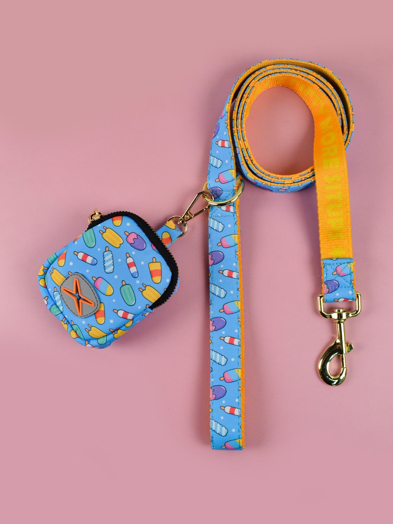 HKM-1321277 Pet Hand Holding Rope with Garbage Container in Multiple Colors