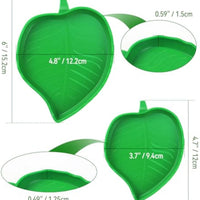 HKM-1321661 Reptile Food and Water Dish Set for Tortoises, Lizards, Bearded Dragons, and Small Snakes - 2 Sizes Available