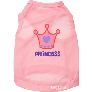 HKM-1322045 Breathable Polyester Puppy Vest - Comfortable Casual Pet Clothing for Small Dogs