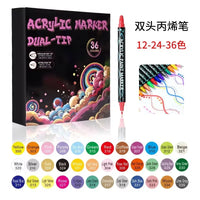 HKM-132307 28-Colour 0.7mm Water-Based Permanent Acrylic Paint Marker Set