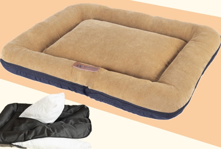 HKM-1323325 Washable Cotton Pad Pet Sleeping Mat - Removable, Available in S, M, L, XL