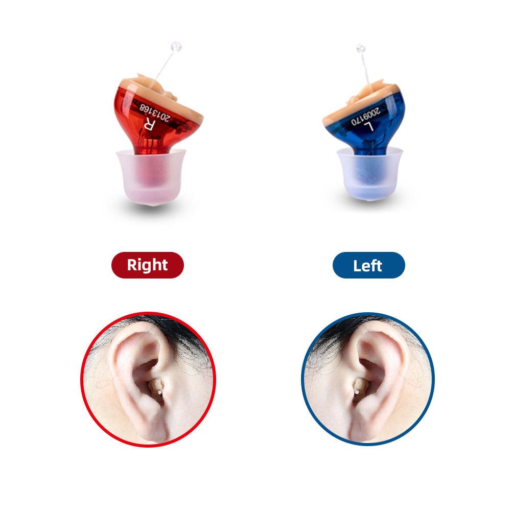 HKM-132371 CIC Q10 Mini Size Invisible Hearing Aid with Adjustable Volume and Wireless Functionality for Seniors
