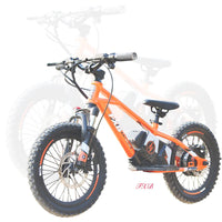 HKM-132435 16-Inch Balance Bike for Toddlers - Electric BMX Cycle for Kids with Disc Brake & Rear Hub Motor