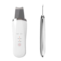 HKM-132435 Ultrasonic Skin Scrubber Face Spatula for Deep Cleaning and Lifting, Handheld Mini Facial Tool with USB Charging
