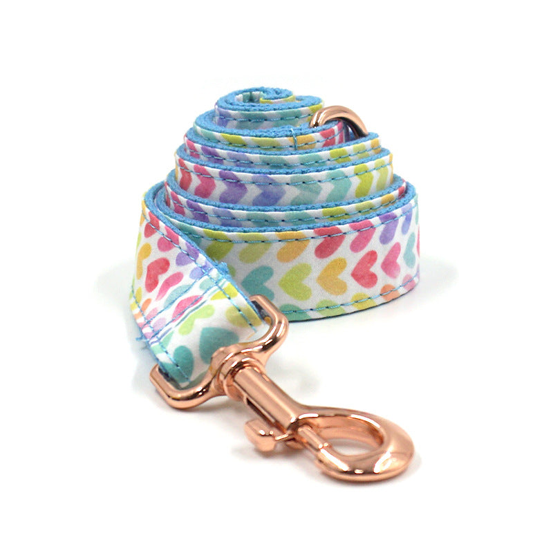 HKM-1326525 Pet Safety Set: Collar, Leash, Bow, Harness, and Trash Bags for Small to Extra Large Dogs