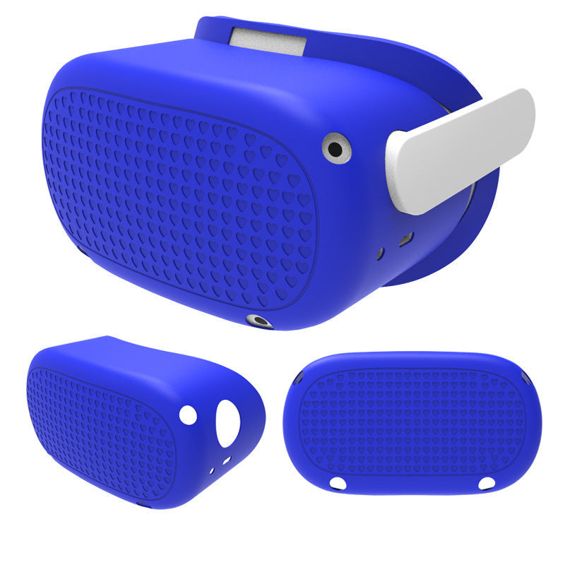 HKM-132691 Oculus Quest 2 Silicone Protective Cover with Heart Patterns - Shock Absorbing, Scratch Resistant, Anti-Slip