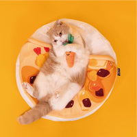HKM-1327293 Cozy Curry Rice Cat Quilt for Sleeping, Removable & Washable Option Available