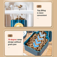 HKM-1327421 Automatic Gravity Pet Feeder and Water Dispenser for Rabbits, Guinea Pigs, and Other Small Animals