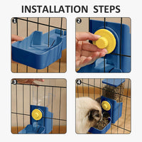HKM-1327421 Automatic Gravity Pet Feeder and Water Dispenser for Rabbits, Guinea Pigs, and Other Small Animals