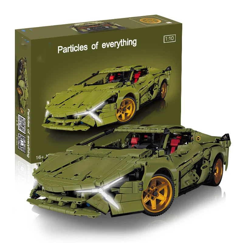 HKM-132755 Remote Control Sports Car Model Building Blocks - 2375pcs Assembly Toy for Ages 8+