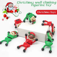 HKM-132819 Bendable Sticky Climbing Toy for Kids - Stretchy Christmas Figure - 9cm Plastic Fidget Toy