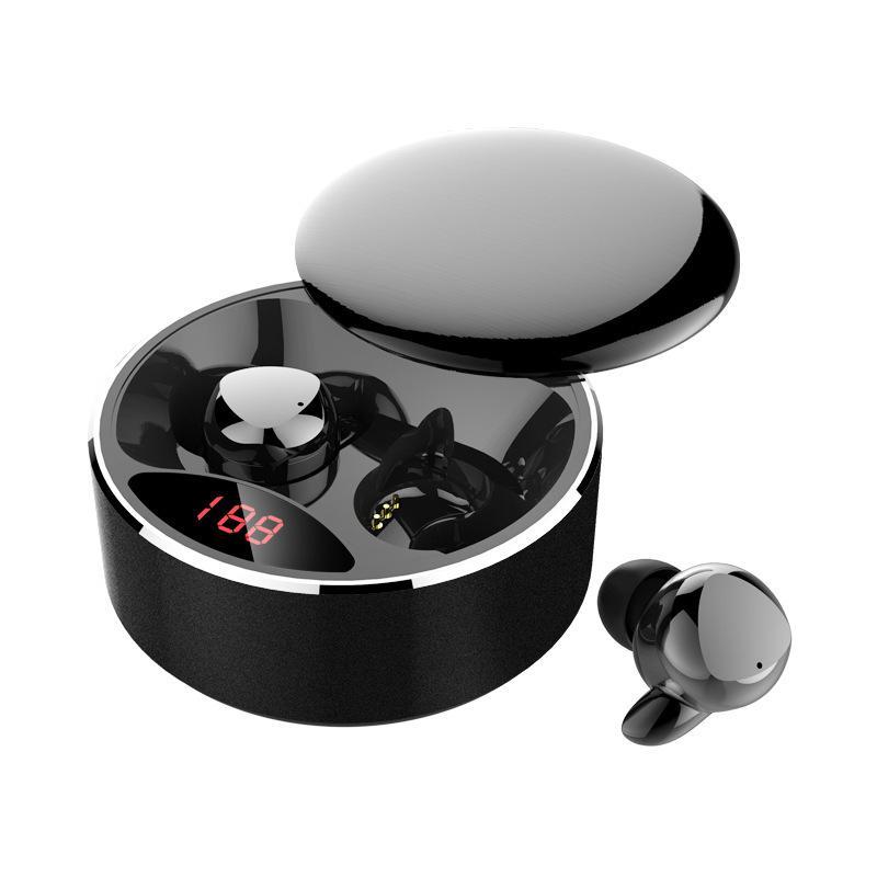HKM-133075 Sports Wireless In-Ear Headphones with Bluetooth 5.0, 4.5 Hours Music Playback, Charging Case Included