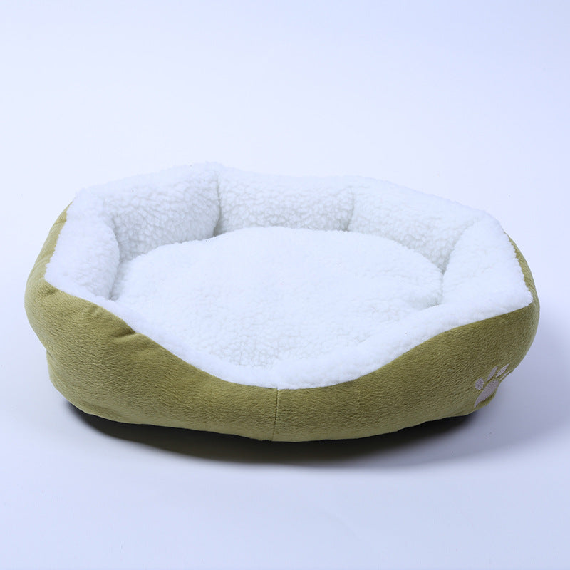 HKM-1331261 Cozy Cashmere Dog Kennel with Soft Sides, 50cm x 40cm, Portable Pet Bed