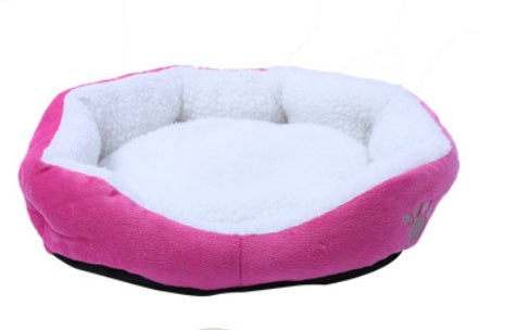 HKM-1331261 Cozy Cashmere Dog Kennel with Soft Sides, 50cm x 40cm, Portable Pet Bed