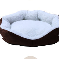 HKM-1331261 Cozy Cashmere Dog Kennel with Soft Sides, 50cm x 40cm, Portable Pet Bed