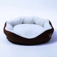 HKM-1331261 Cozy Cashmere Dog Kennel with Soft Sides, 50cm x 40cm, Portable Pet Bed