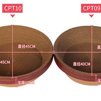 HKM-1333181 Crimson Cat Scratchpad - 35x35x9.5 cm for Feline Fun and Play