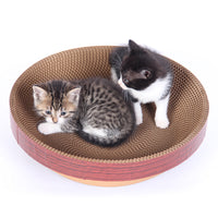 HKM-1333181 Crimson Cat Scratchpad - 35x35x9.5 cm for Feline Fun and Play