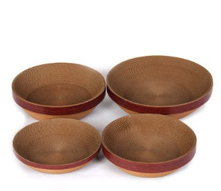 HKM-1333181 Crimson Cat Scratchpad - 35x35x9.5 cm for Feline Fun and Play