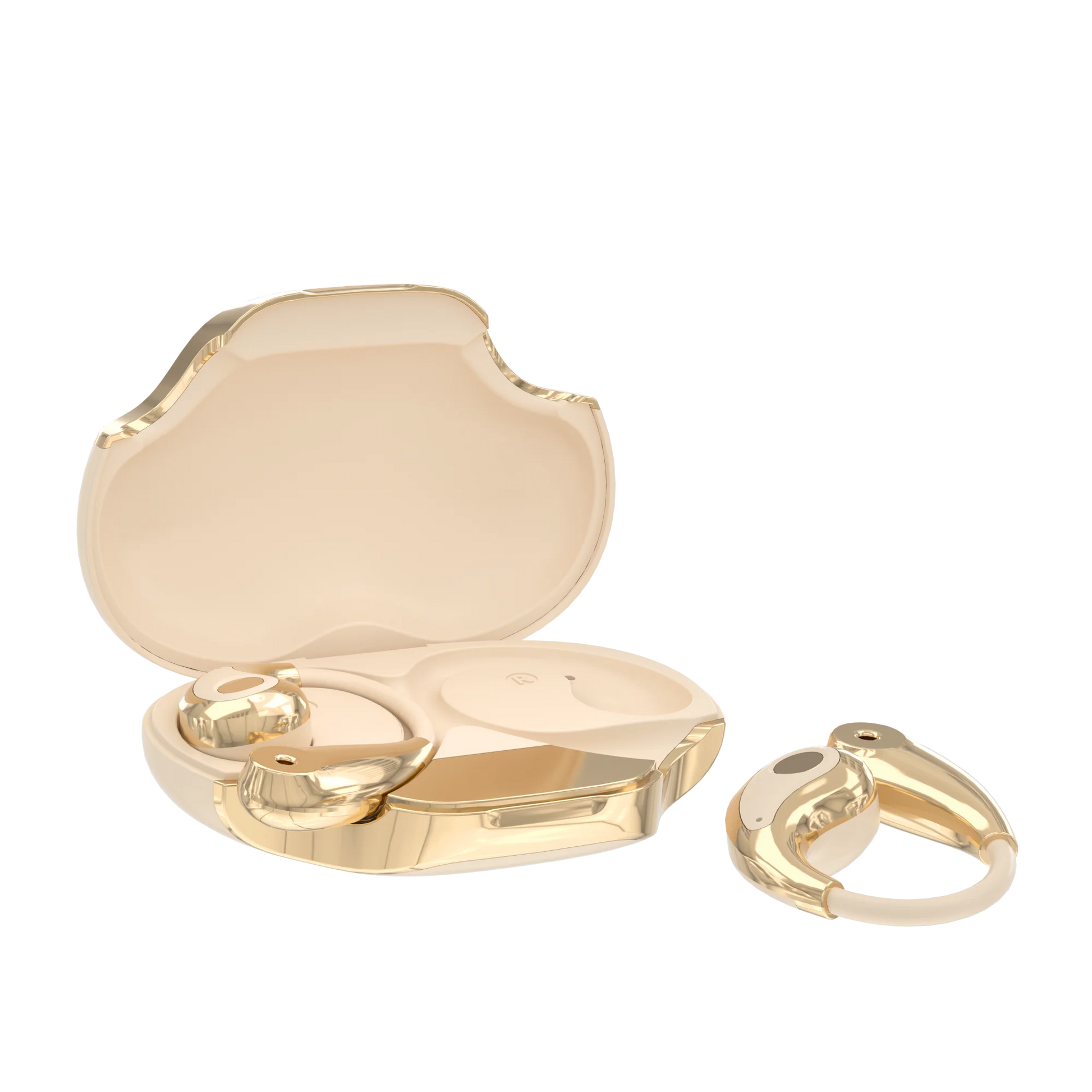 HKM-133331 YX49 Wireless Earbuds with ENC De-noise and LED Battery Indicator - Available in Beige, Pink, and Black