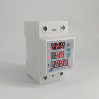 HKM-133395 Adjustable Over and Under Voltage Miniature Circuit Breaker, Model XY47-80S, 2P, Rated Current Options 1A-63A, AC230V/AC400V