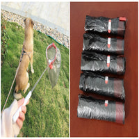 HKM-1334845 Telescopic Pet Waste Picker with 75 Disposal Bags for Easy Cleanup