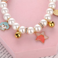 HKM-1334973 Fashionable Pearl Pet Collar in Cartoon & Stylish Designs - Available in Multiple Styles and Sizes
