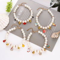 HKM-1334973 Fashionable Pearl Pet Collar in Cartoon & Stylish Designs - Available in Multiple Styles and Sizes