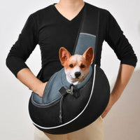 HKM-1335229 Portable Crossbody Bag for Pets - Breathable, Durable, and Safe for Dogs and Cats