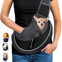 HKM-1335229 Portable Crossbody Bag for Pets - Breathable, Durable, and Safe for Dogs and Cats