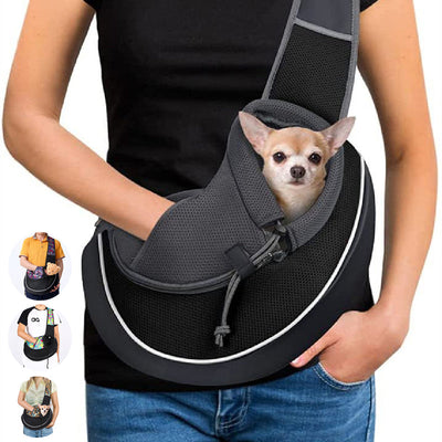 HKM-1335229 Portable Crossbody Bag for Pets - Breathable, Durable, and Safe for Dogs and Cats