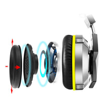 HKM-133523 Illuminated Over-Ear Gaming Headset with Omnidirectional Microphone and 3.5mm + USB Connectivity