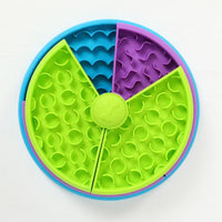 HKM-1336765 3-in-1 Slow Feeder Bowl with Rotating Tiers and Lick Mat for Medium & Large Dogs