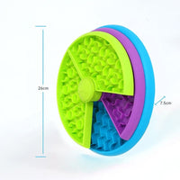 HKM-1336765 3-in-1 Slow Feeder Bowl with Rotating Tiers and Lick Mat for Medium & Large Dogs