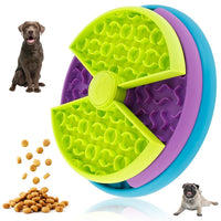 HKM-1336765 3-in-1 Slow Feeder Bowl with Rotating Tiers and Lick Mat for Medium & Large Dogs