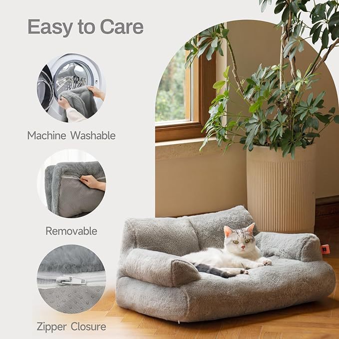 HKM-1337021 Super Soft Pet Sofa Mattress for Dogs - Available in Dark Gray and Camel