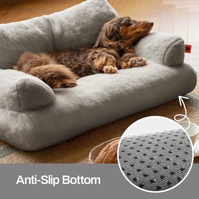 HKM-1337021 Super Soft Pet Sofa Mattress for Dogs - Available in Dark Gray and Camel