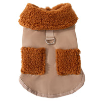 HKM-1337149 Korean Style Coffee Sweater for Small Dogs and Cats - Cozy Autumn & Winter Wear