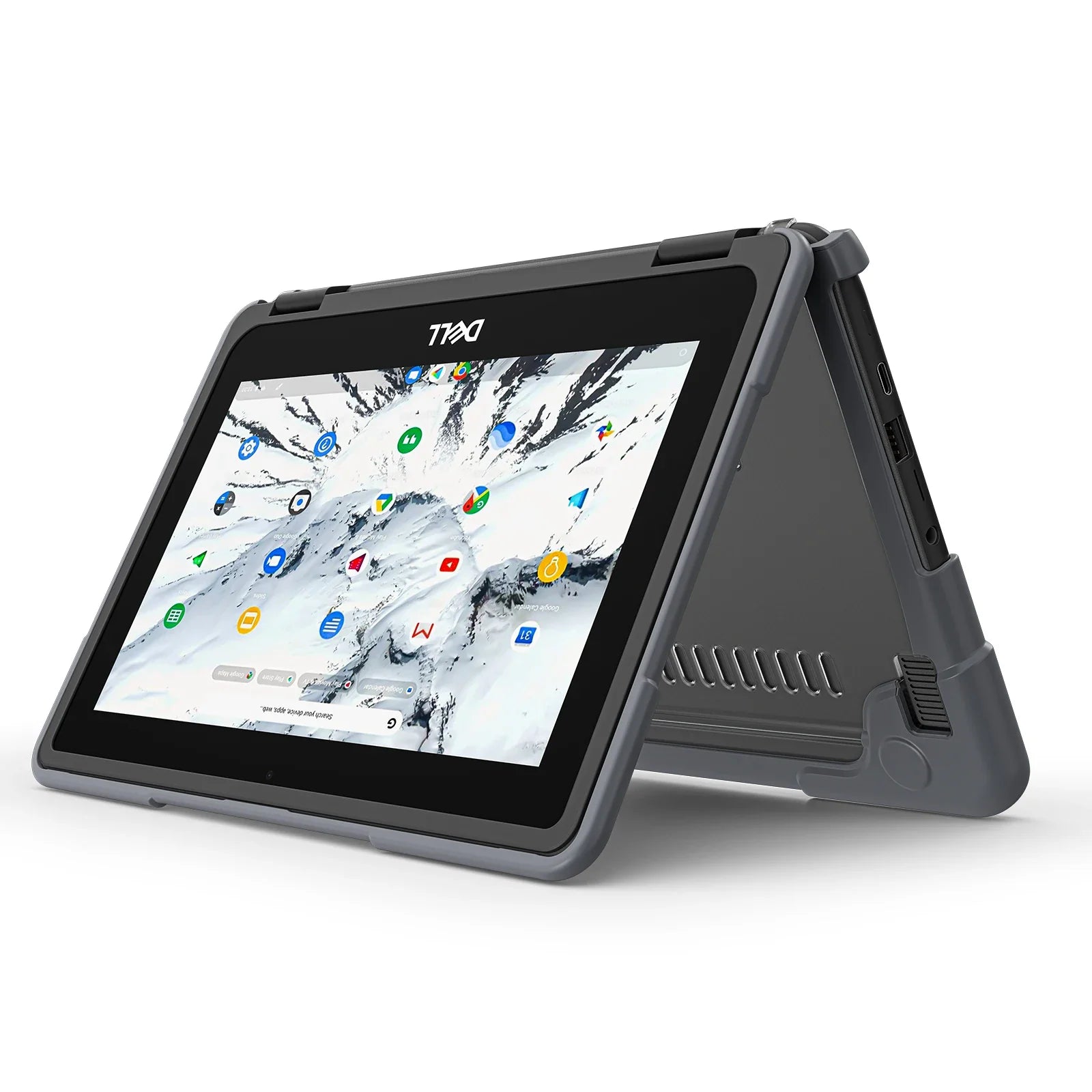 HKM-133715 Gray Protective Case for 11" Dell Chromebook 3110/3100 for K-12 Students