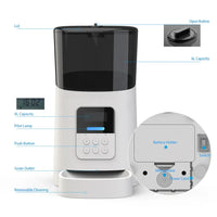 HKM-133779 Automatic Smart Pet Feeder with Time Control - Model KF8013 - Available in White and Black