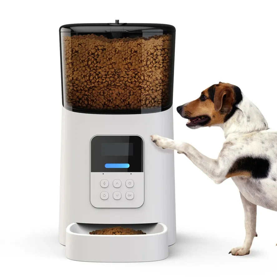 HKM-133779 Automatic Smart Pet Feeder with Time Control - Model KF8013 - Available in White and Black